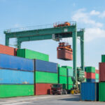 Stacked,Containers,Waiting,For,Drayage