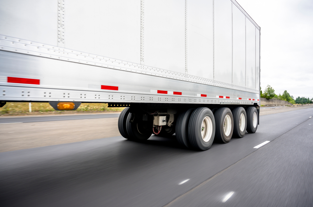 Big,Rig,Powerful,Semi,Truck,Transports,A,Heavy-duty,Four-axle,Semi