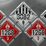 Usdot,Hazardous,Materials,Transportation,Placards,On,Rear,Of,A,Fuel