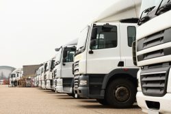 Lorries,Parked,Up,Outside,A,Company's,Car,Parking,Area,Ready